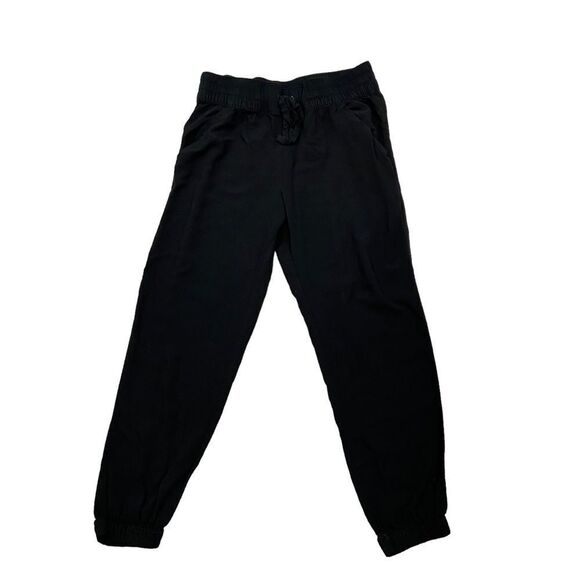 Aerie Black Lightweight Cinch Hem Drawstring Waist Jogger Pants Small - Picture 4 of 8